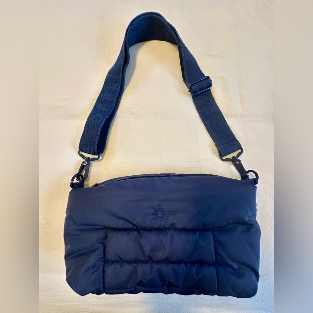 Offline by Aerie Puff Love Shoulder Bag Navy Blue Adjustable Crossbody